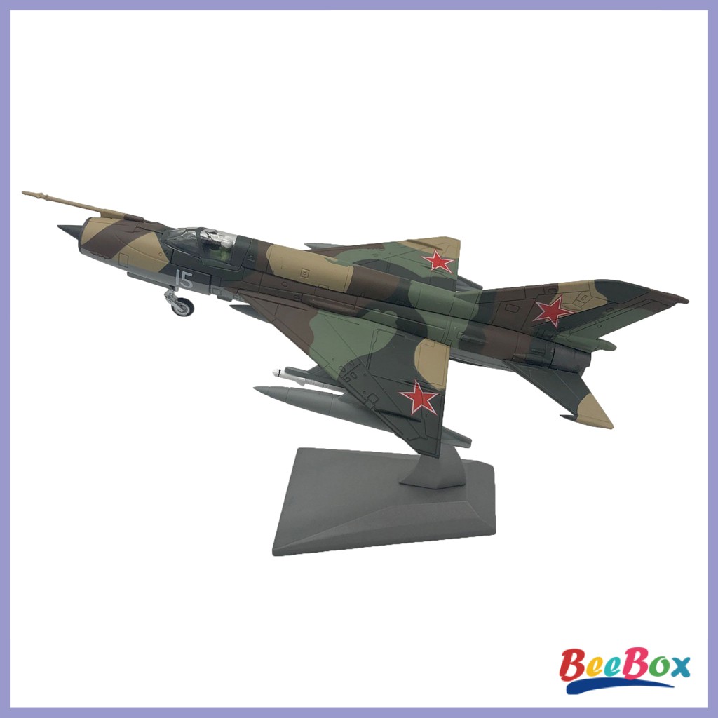 Mô Hình Máy Bay Chiến Đấu Beebox 1: 100 Mig-21 21x10cm