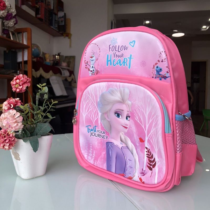 Ba lô balo Elsa siêu nhẹ CHO BÉ GÁI HỌC SINH MẪU GIÁO MẦM NON frozen 2