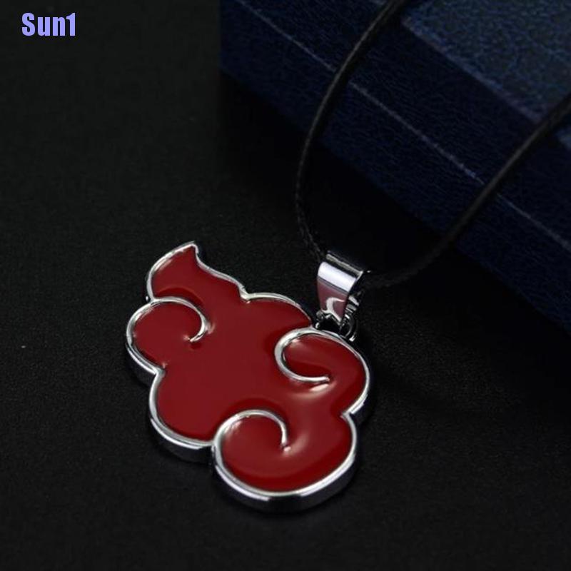 Dây chuyền mặt hình đám mây đỏ phong cách anime Naruto