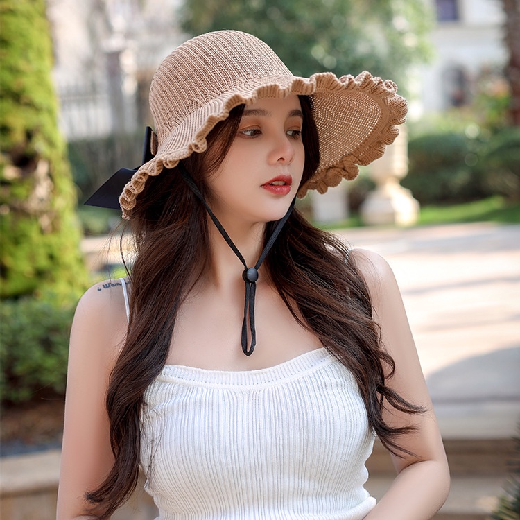 Nón Chống Nắng Hở Đầu Viền Nhúng Bèo Xinh Xắn RQN2140