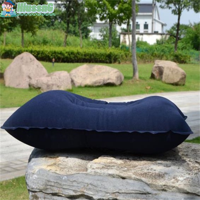 Gối Bơm Hơi Chống Trượt Thiết Kế Nhỏ Gọn Tiện Dụng Cho Du Lịch