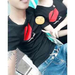 2 áo thun cặp tình nụ hôn forever