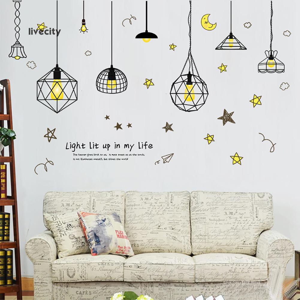 Sticker dán tường họa tiết hình ngôi sao và mặt trăng dùng trang trí phòng cho trẻ nhỏ | BigBuy360 - bigbuy360.vn