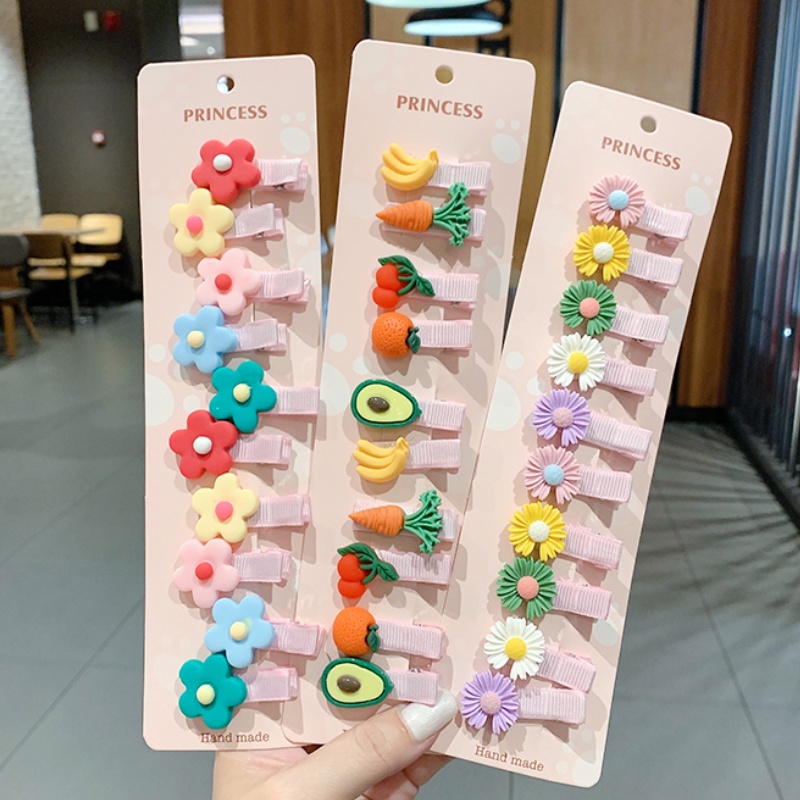 Kẹp Tóc Họa Tiết Hoạt Hình Phong Cách Hàn Quốc Xinh Xắn Cho Bé Gái