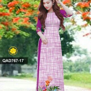 Vải áo dài 3D