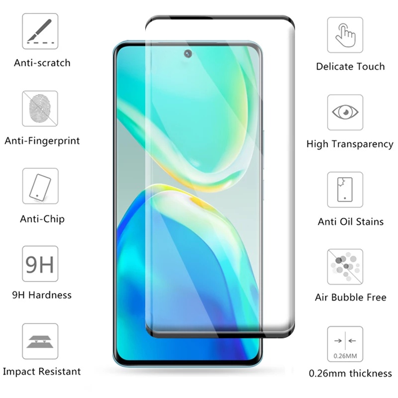 Kính Cường Lực Bảo Vệ Màn Hình Điện Thoại Cong Cho Vivo V25 Pro VivoV25Pro V25Pro
