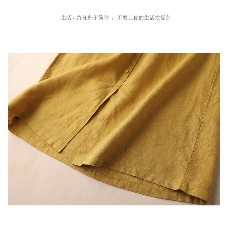 Chân váy đũi Hàn siêu mềm mại cạp chun xẻ tà hot trend