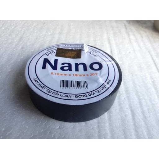 (combo10 cuộn) băng dính điện Nano,băng keo cách điện Nano