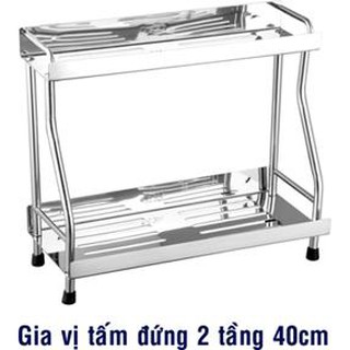 kệ gia vị tấm chân đứng Kệ gia vi nhà bếp  kệ 2 tầng inox 304 CAO CẤP