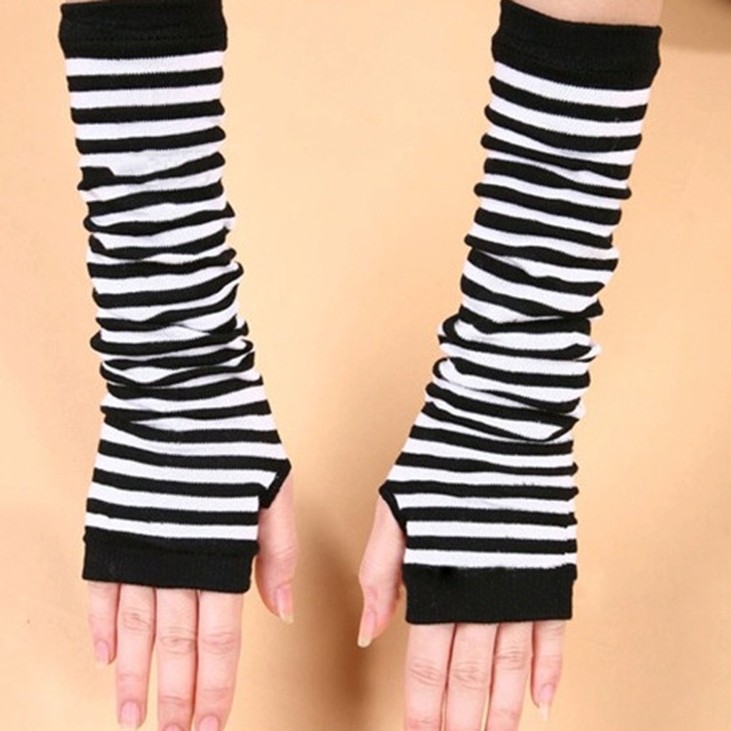 Găng tay dệt kim hở ngón giữ ấm mùa đông