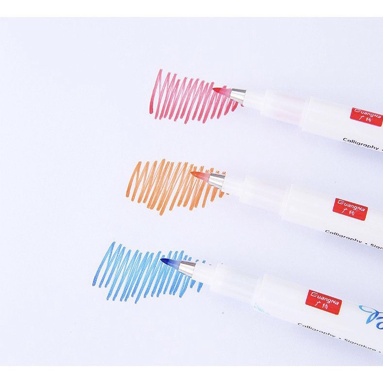 Bút brush 12 màu viết tiêu đề, viết calligraphy