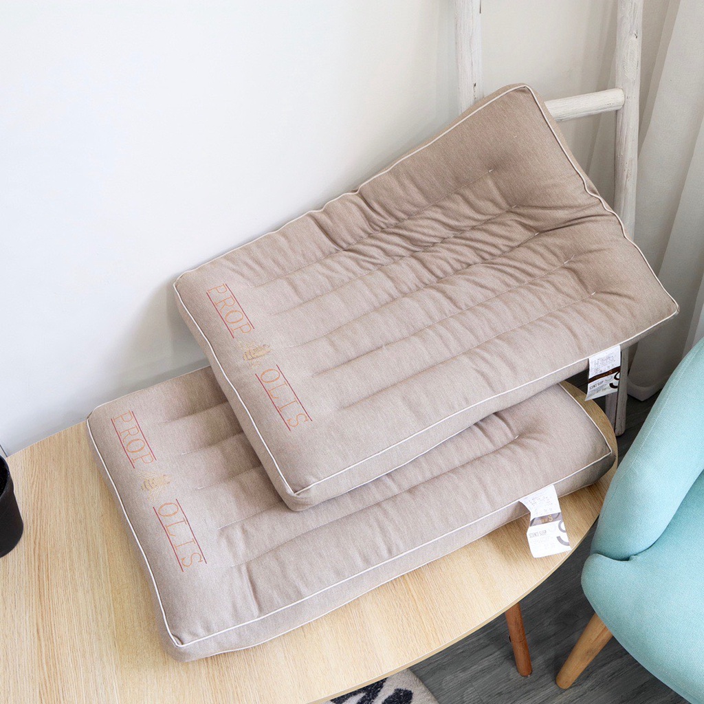 - Ruột Gối Nằm Cotton Đũi Prop Olis De Paris Sang Trọng Hỗ Trợ Đau Vai Gáy