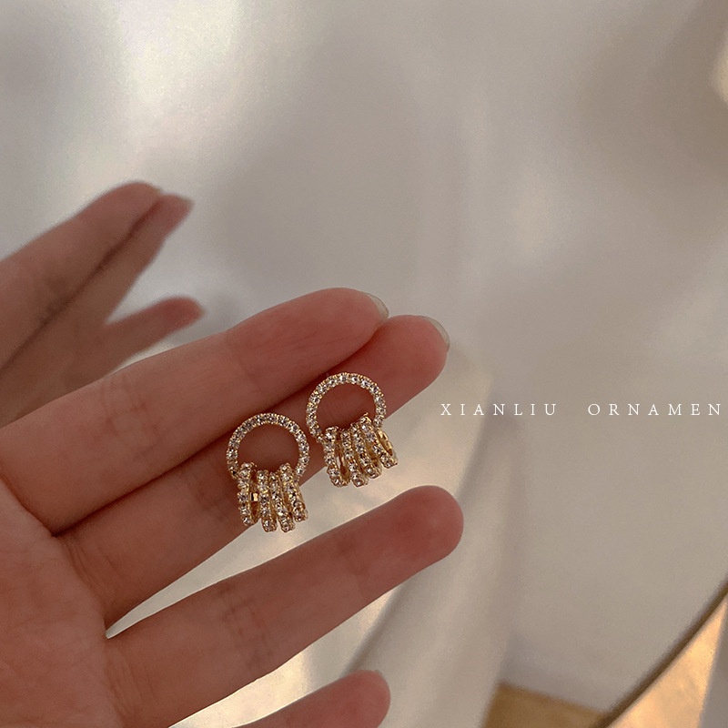 Set 50 Bông Tai Bạc 925 Đính Ngọc Trai Chất Lượng Cao Phong Cách Pháp Cho Nữ
