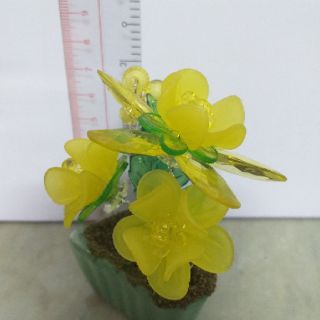 HOA NHỰA PHA LÊ ĐỂ BÀN