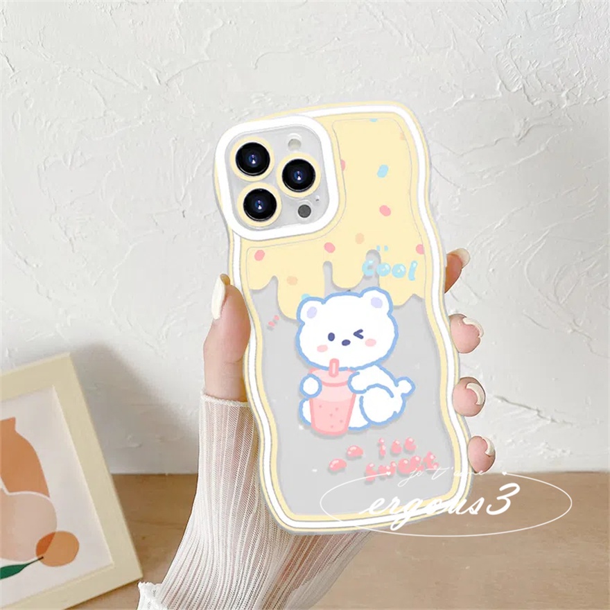 Ốp Điện Thoại Mềm In Hình Gấu Hoạt Hình Cho iPhone 14 13 12 11 Pro Max SE2020 X XR Xs Max 7 8 Plus