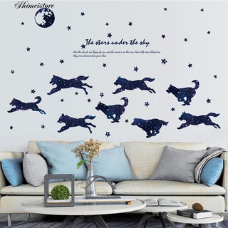 Sticker Dán Tường Họa Tiết Hình Người Sói Gợi Cảm