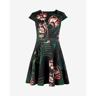 Đầm Ted Baker FLORELL Palm floral jersey skater dress