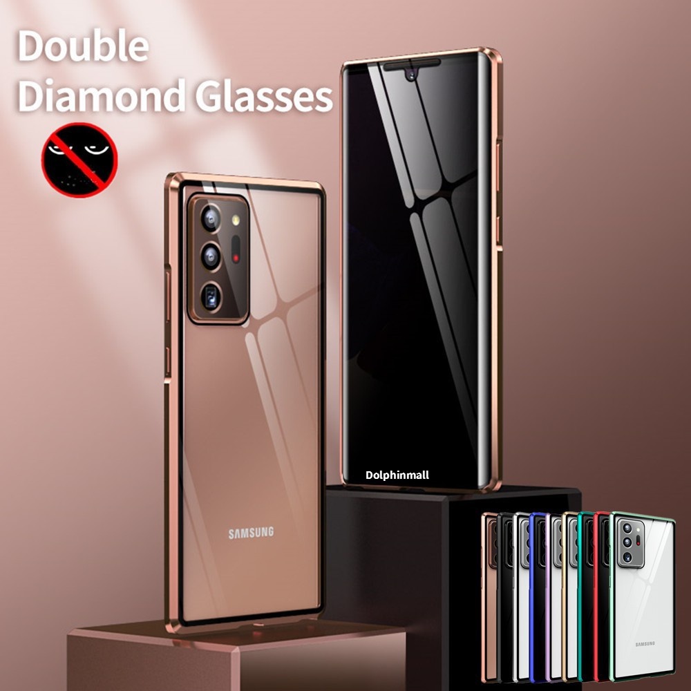 Ốp điện thoại kim loại từ tính bảo vệ ống kính máy ảnh 360 độ cho Huawei P30 p40 Lite pro + Nona7i p50 PLUS