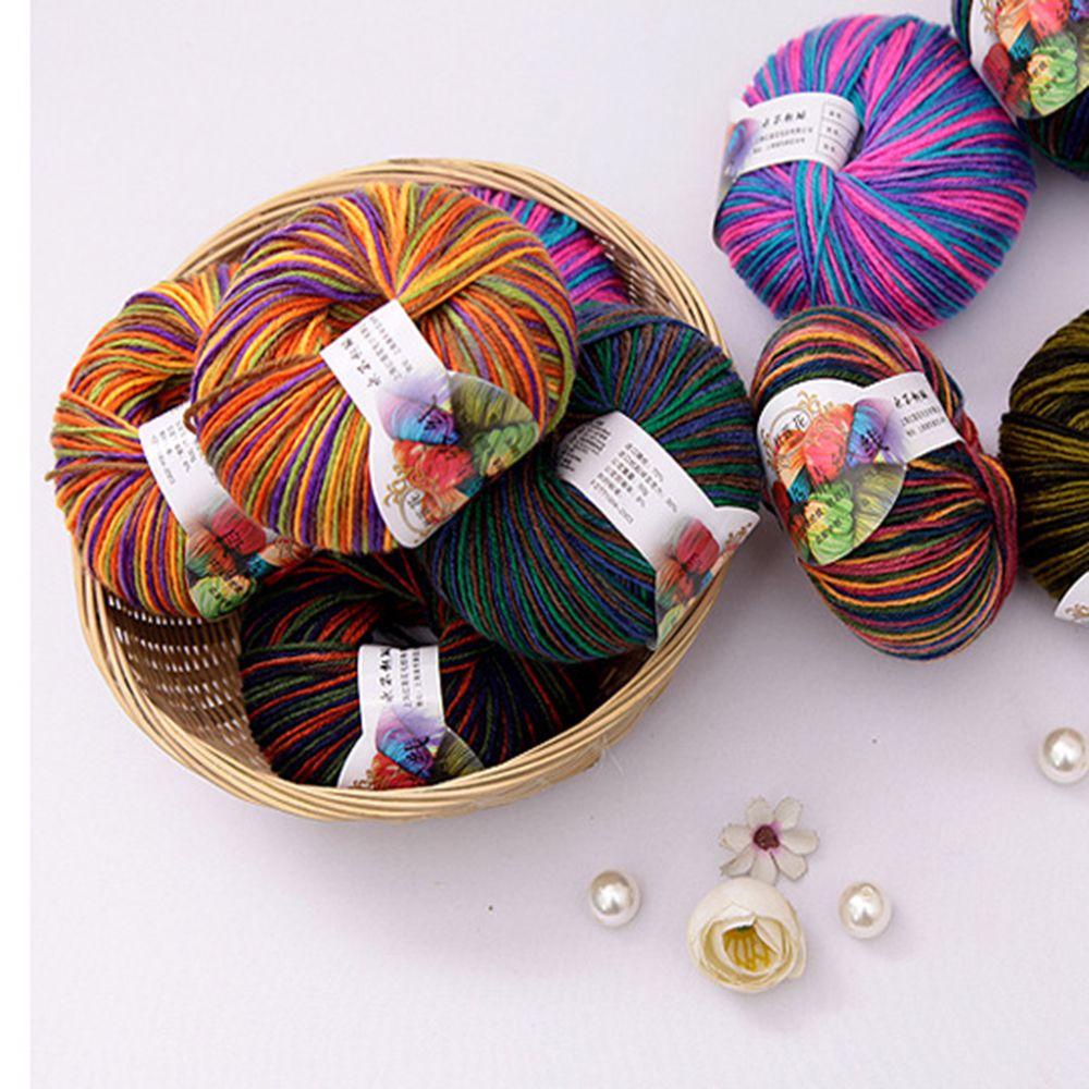 FAY 1 Cuộn Len Đan Nhiều Màu Sắc