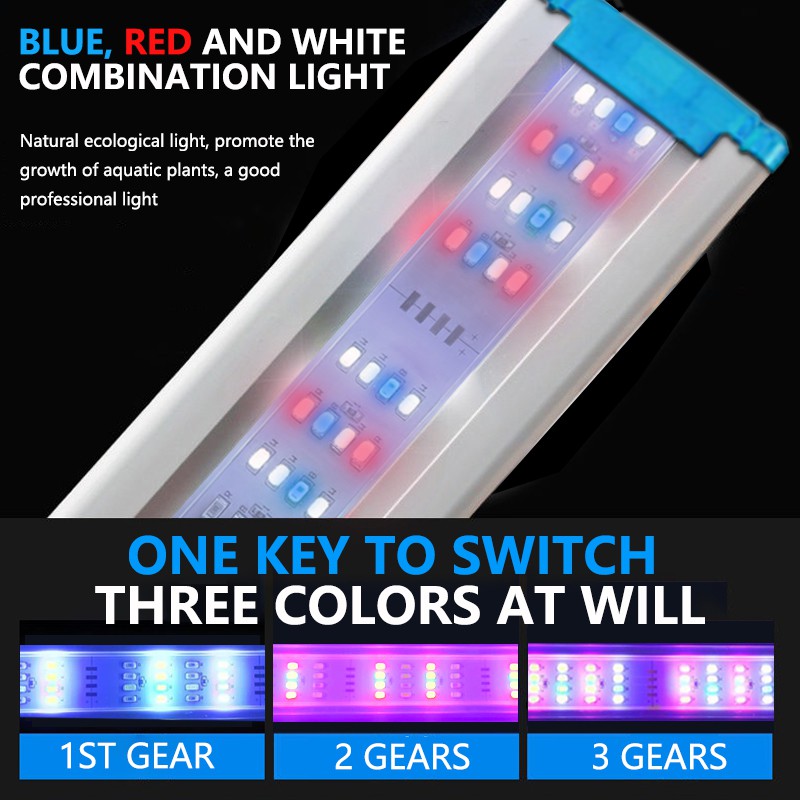 Đèn bể cá Led Kích Thước 18-85cm Trang Trí Bể Cá Cảnh bể cá bộ lọc phụ kiện