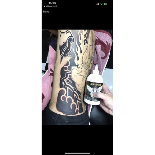 Nước Pha Mực Xăm Hình FREESHIPNước Pha Tattoo Giá Rẻ -Dung Dịch Làm Tan Mực Giúp màu xăm đẹp bóng đen hơn-240ml