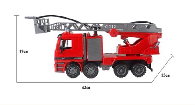 PHUN NƯỚC THẬT : Mô hình xe cứu hỏa đồ chơi xe cứu hỏa phun nước thật