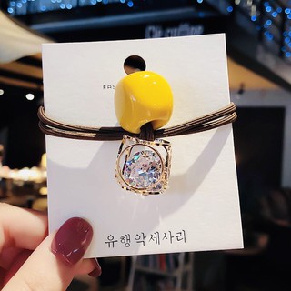 Dây thun cột tóc dễ thương, đính pha lê