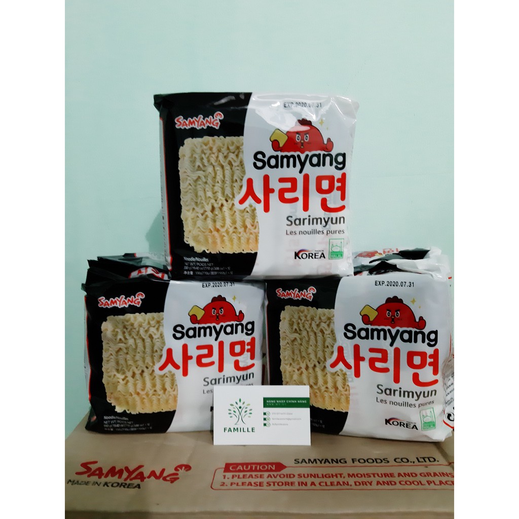 Giá Sỉ 1 Thùng Mì Samyang không gia vị - Hàn Quốc