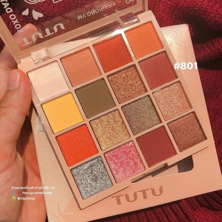 Bảng Phấn Mắt Nhũ ⚜️FREESHIP⚜️ Phấn Mắt TUTU Hàng Nội Địa Trung 16 màu_801