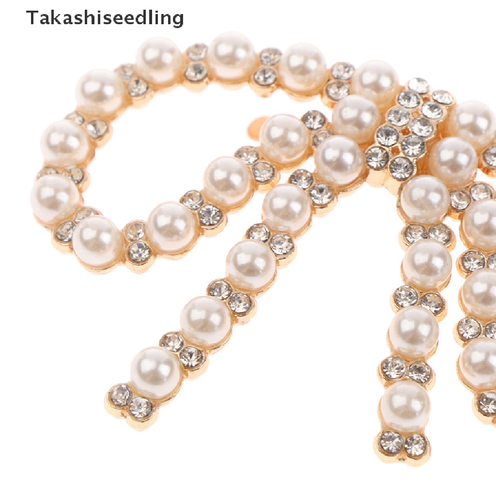 (Takashiseedling) Phụ Kiện Trang Trí Giày / Kẹp Đính Nơ Trang Sức Cho Nữ Bán Chạy