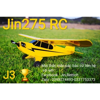 Bộ vỏ kit máy bay piper j3 cub sải 1m20cm , 1m60cm