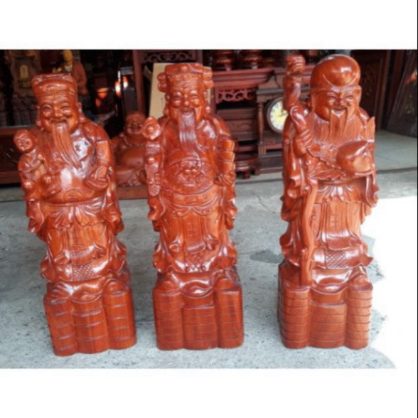 Bộ tượng tam đa Phúc Lộc Thọ gỗ hương - ĐÚNG MẪU - ĐÚNG GIÁ