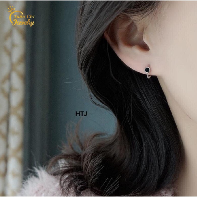 Bông Tai Bạc ⚡FREESHIP⚡Khuyên Tai Bạc Nữ Cá Tính Mẫu Mới Nhất
