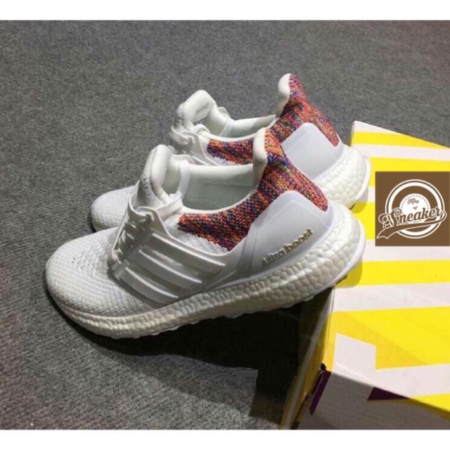 Giầy Ultra boost 4.0 trắng gót thổ cẩm thể thao, thời trang nam nữ đi chơi phố Còn Hàng đổi trả trong 7 ngày Đẹp Nhất