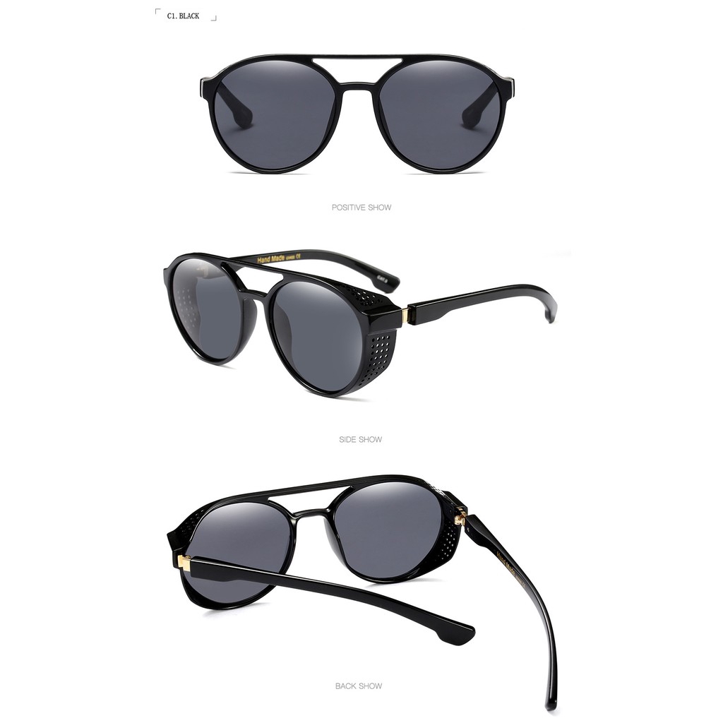 Kính mát SAMJUNE gọng tròn cổ điển cho nam và nữ