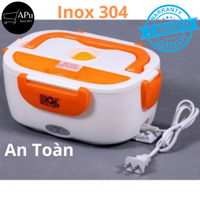 [Ruột Inox] Ủ cơm thức ăn mang đi Magic chính hãng giữ nhiệt lâu an toàn
