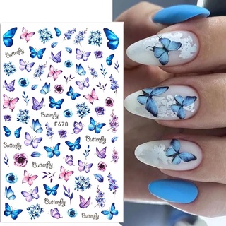 Sticker nail 3D trang trí móng nghệ thuật hoạt tiết trang trí hoa hottrend