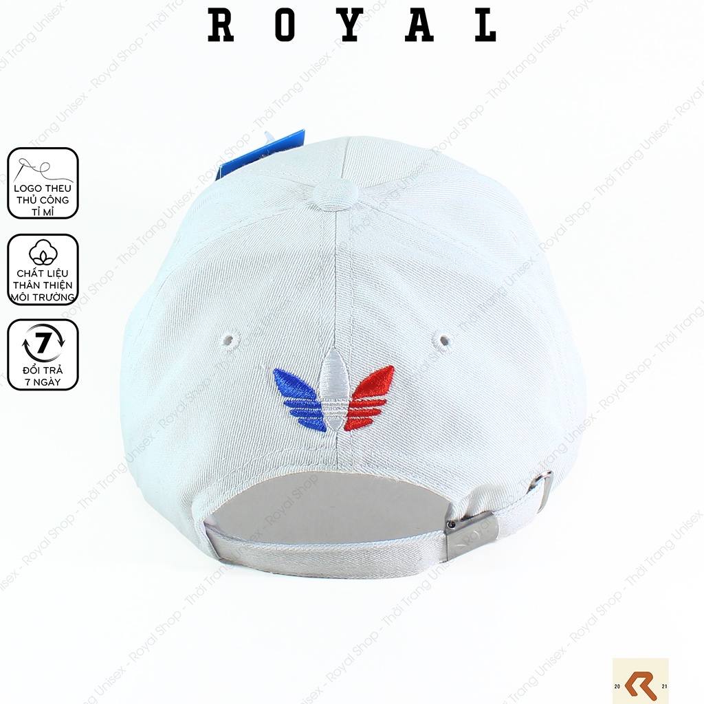 Mũ Lưỡi Trai Nam Nữ add Nón Lưỡi Trai Đen Trắng Vải Kaki Cotton Hàn adidas Nón Kết - Royal Shop