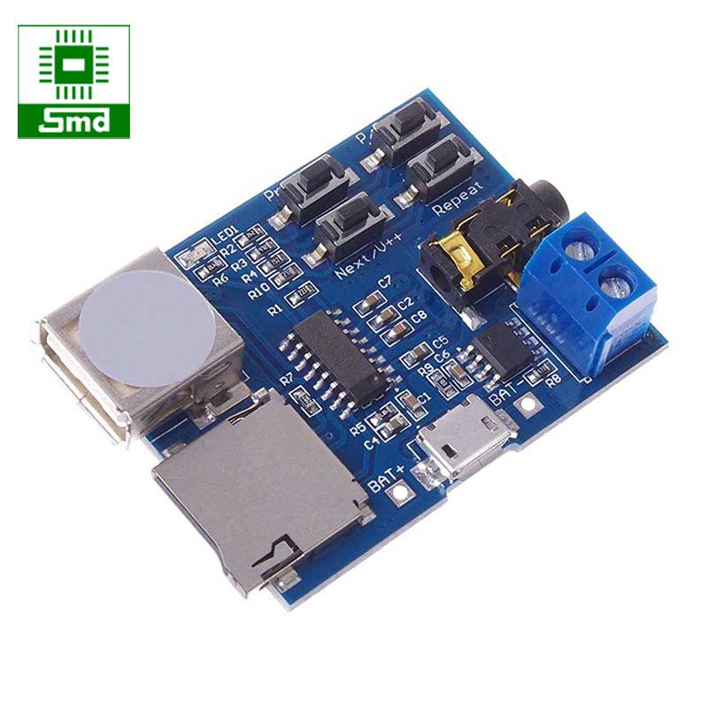 Module audio  phát nhạc MP3 từ thẻ nhớ và usb