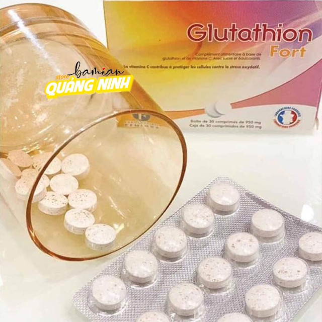 Viên ngậm trắng da Glutathion hộp 2 vỉ 30 viên Nhập khẩu Pháp (date luôn mới) | BigBuy360 - bigbuy360.vn