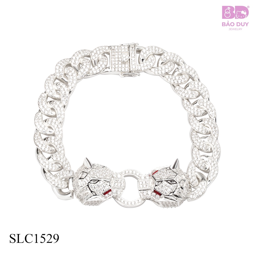 Lắc tay Bạc nam dạng xích khóa mẫu mới nhất - Bảo Duy Jewelry