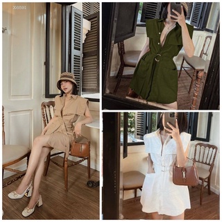 ĐẦM SƠ MI KÈM BELT (KÈM VIDEO HÌNH THẬT)