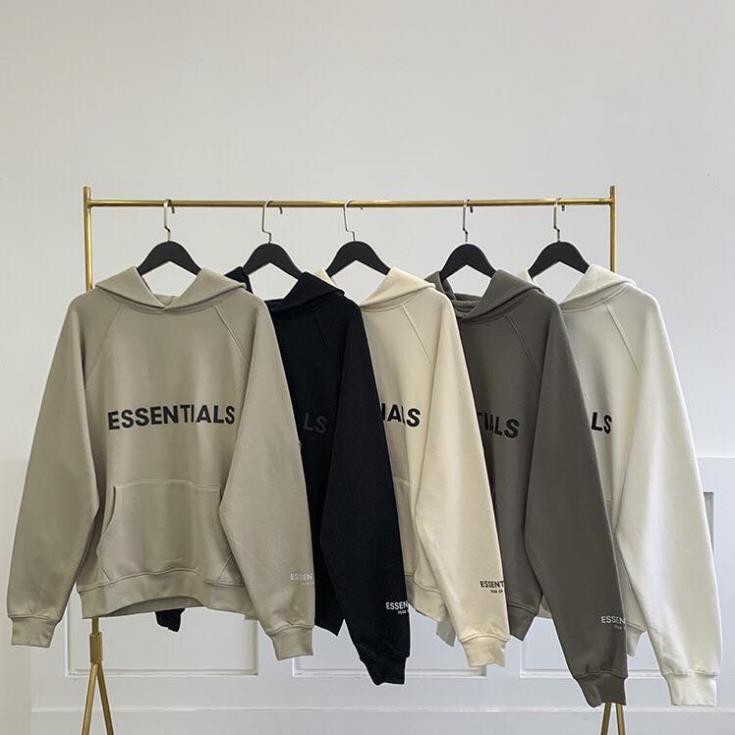 Áo hoodie, Áo nỉ in chữ essential nổi cực hot phom rộng phong cách Hàn Quốc | BigBuy360 - bigbuy360.vn