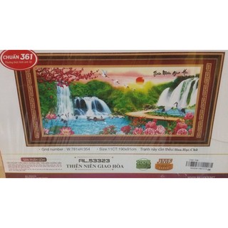 Freeship 99k TQ_Tranh thêu chữ thập phong cảnh