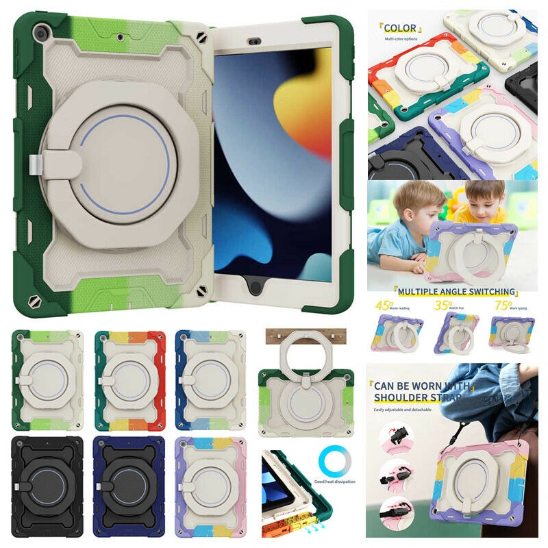 Ốp Máy Tính Bảng Có Tay Cầm Và Dây Đeo Cho iPad Mini 4 5 6 9.7" 10.2" 10.9" 11" 12.9" 5th/6th/7th/8th/9th Generation 2017/2018/2019/2020/2021/2022