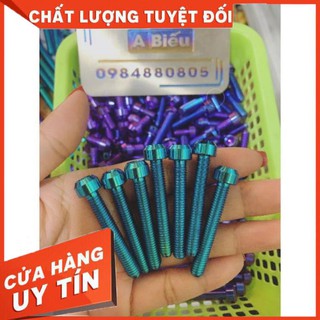 Ốc lốc máy titanium cho xe Sirius XC , Sirius FI