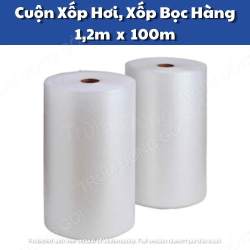 [Trợ giá] Cuộn Bóng Khí Kích Thước 1,2x100M - Màng Xốp Hơi - Xốp Nổ - Gói Hàng - Bọc Hàng