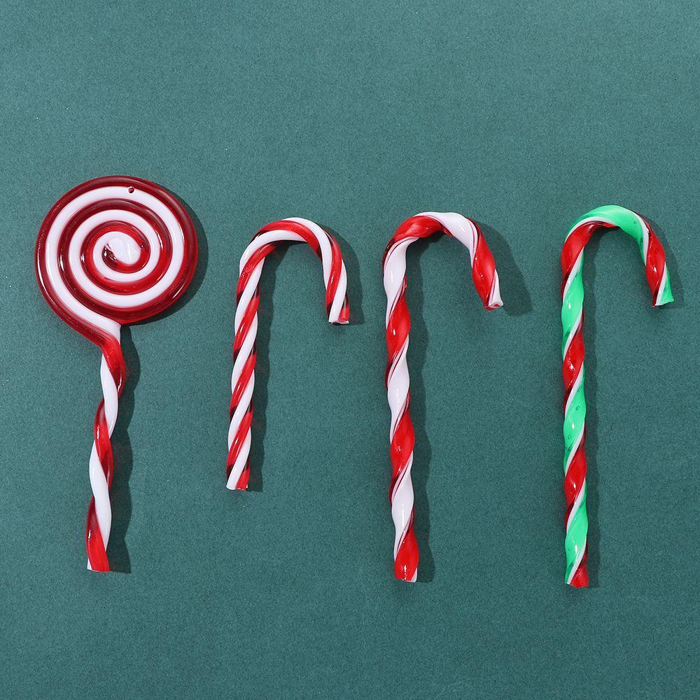 YNATURAL Gậy Giáng Sinh Bằng Nhựa Trang Trí