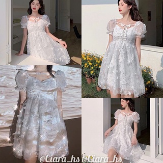 [Có Ảnh Thật - Order Hàng Loại 1] (K2) Váy đầm Công chúa hiệu ứng Bươm bướm kim tuyến lấp lánh thắt nơ dáng xòe loại đẹp