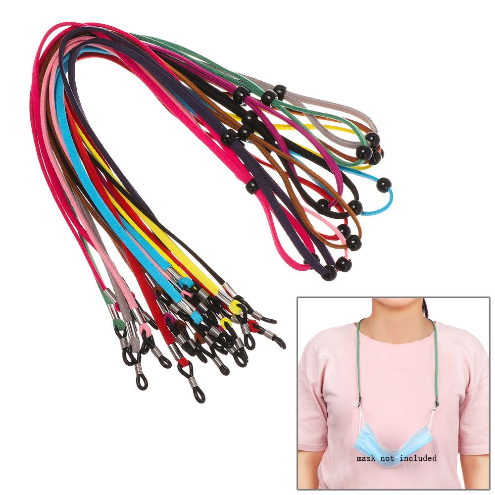 Dây Đeo Mắt Kính Bằng Da Co Giãn Chống Trượt Chống Thất Lạc Nhiều Màu Tùy Chỉnh Tiện Dụng Cho Nam Và Nữ